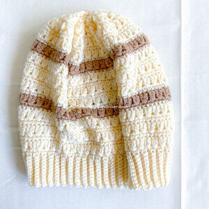 Slouchy Crochet Criss Cross Hat Pattern