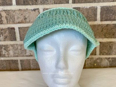 crochet visor cap pattern