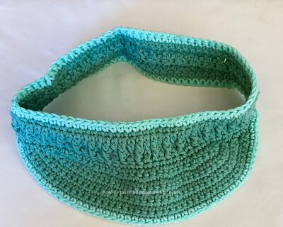 crochet visor cap