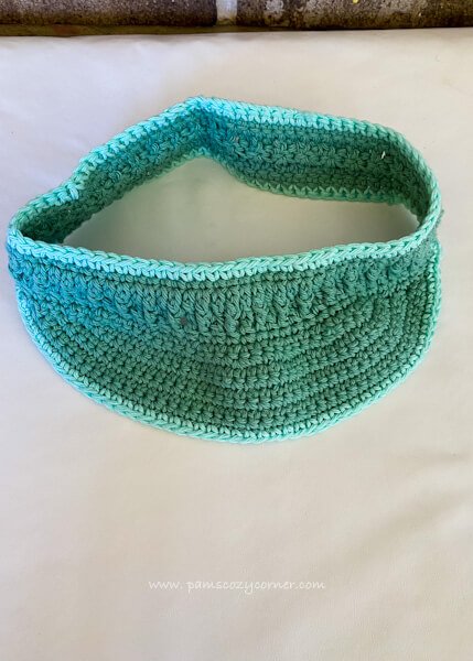 visor free crochet pattern