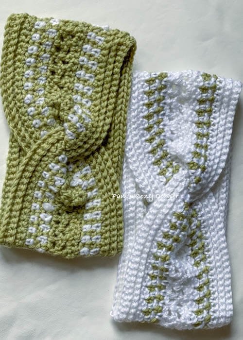 crochet spring headband pattern