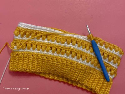 Crochet hat in prrgress