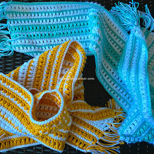 Sunshine Crochet Scarf and Hat Pattern