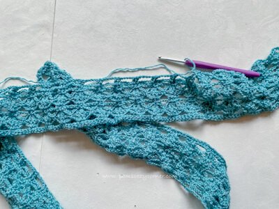Bluecrochetscarfinprogress