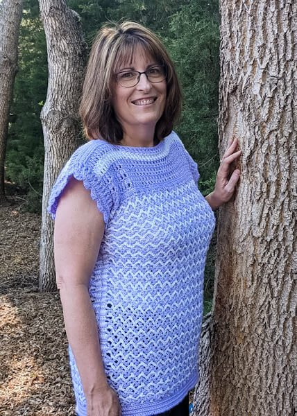 Crochet top lace pattern