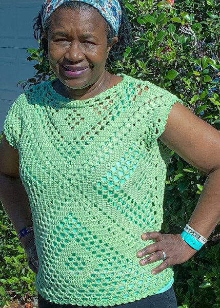 granny square top crochet