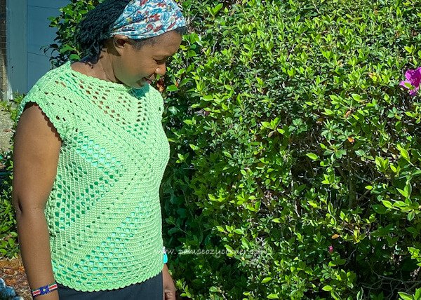 granny stitch crochet top