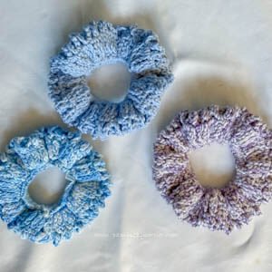 Simple Crochet Hair Scrunchy