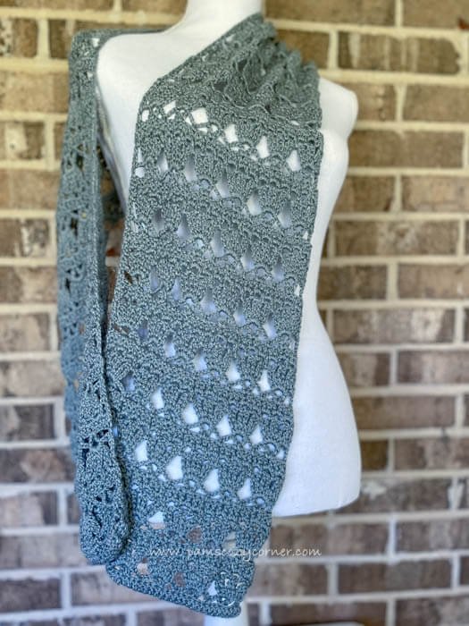 Pearl Crochet Scarf