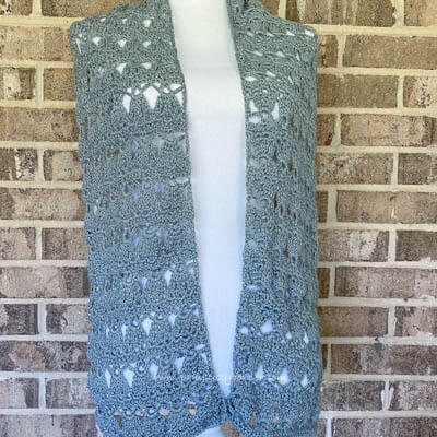 Carolyn’s Pearl Crochet Scarf