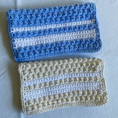 Textured Crochet  Dishcloth