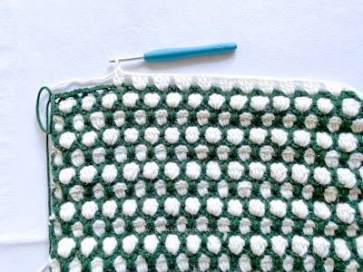 GreenCrochetPillowCover