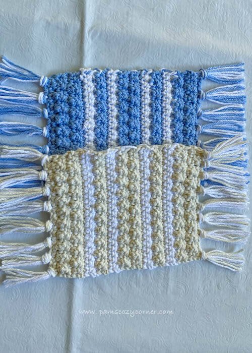 Crochetcoasterwithfringe