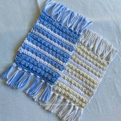 Textured Crochet Coaster