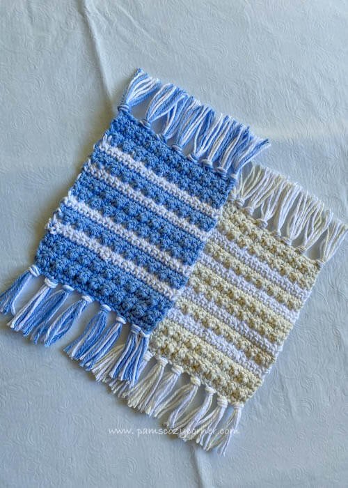 Textured crochetcoaster