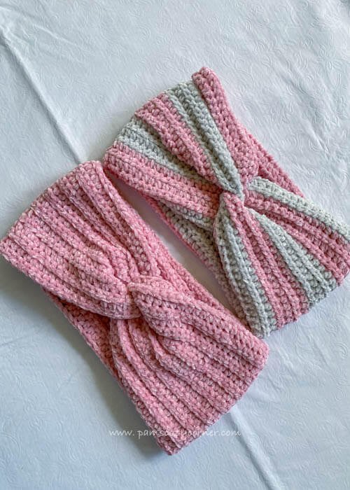 ribbed double layered headband