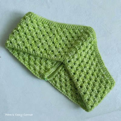 Peridot Crochet Granny Square Headband