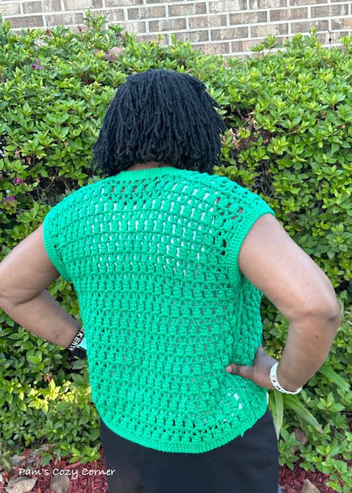 CrochetSleevelessCardigan
