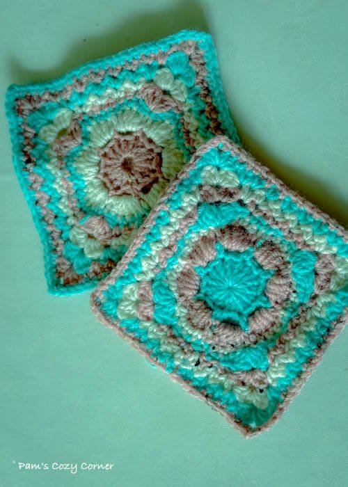 Free crochet squarepattern