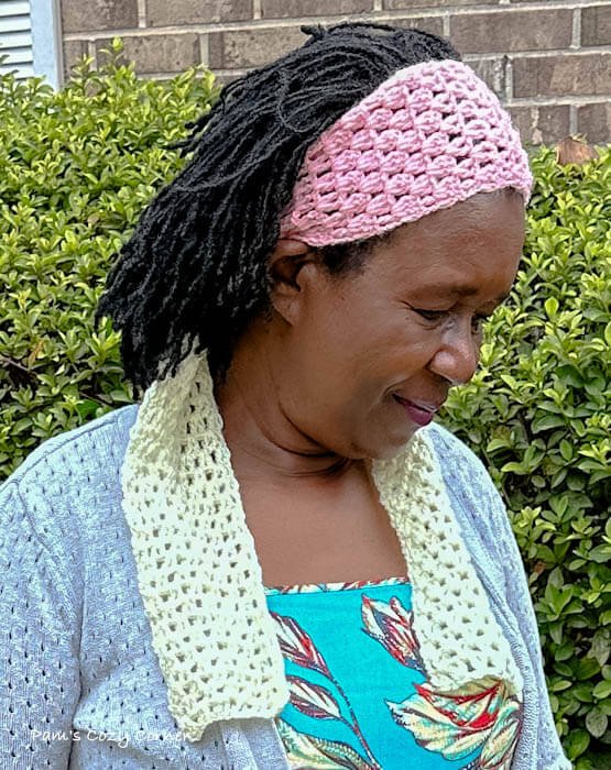 crochet head scarf