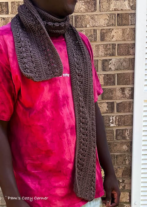 Crochet menscarfpattern