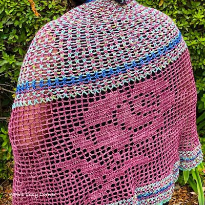 Blooming Lace Crochet Shawl