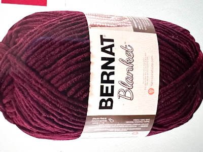 Burgundy Plum Bernat Blanket Yarn