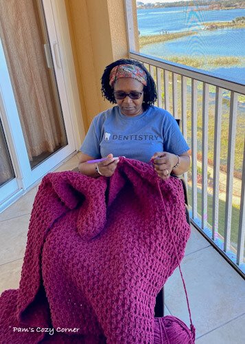 crochet chunky throw
