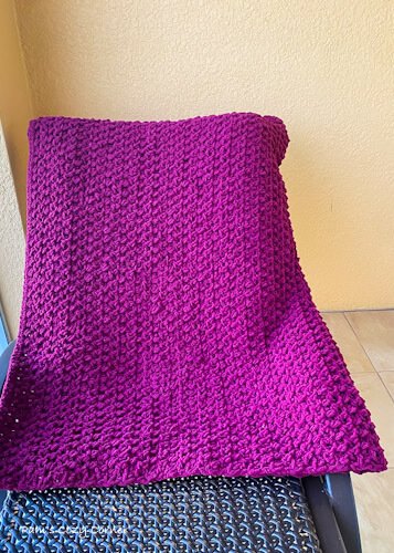 easy chunky crochet blanket
