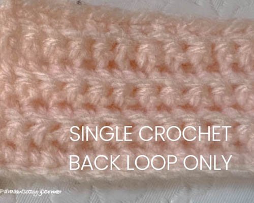 how to single back loop only