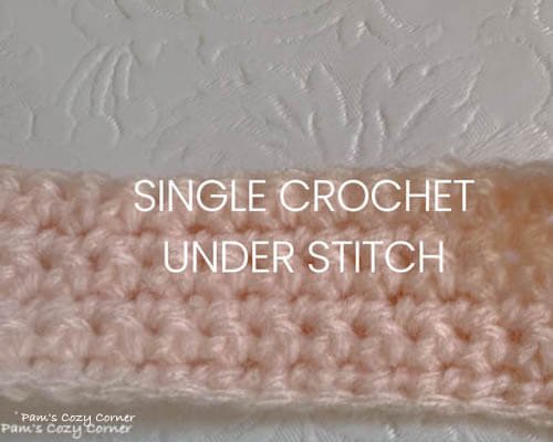 how to single crochet under