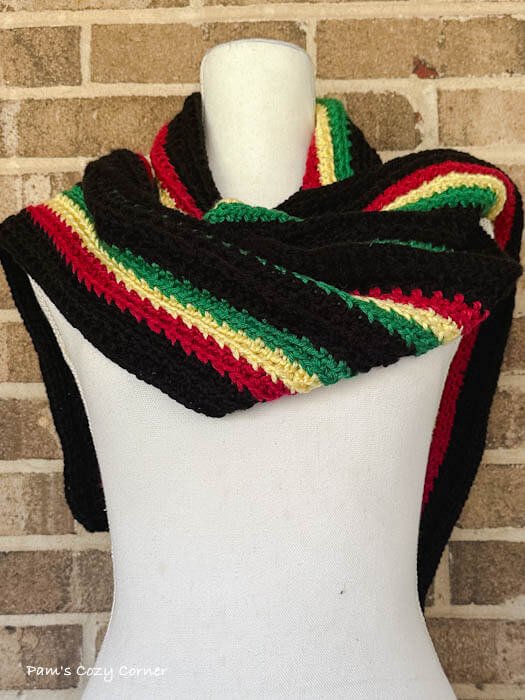 hdc crochet scarf pattern
