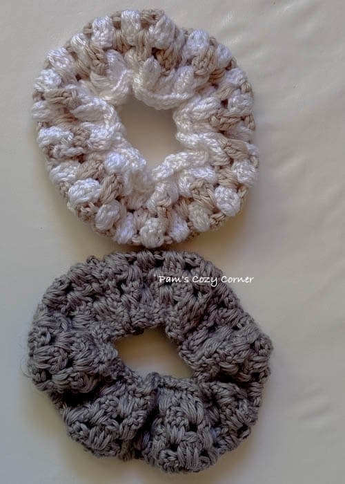beginner crochet scrunchie