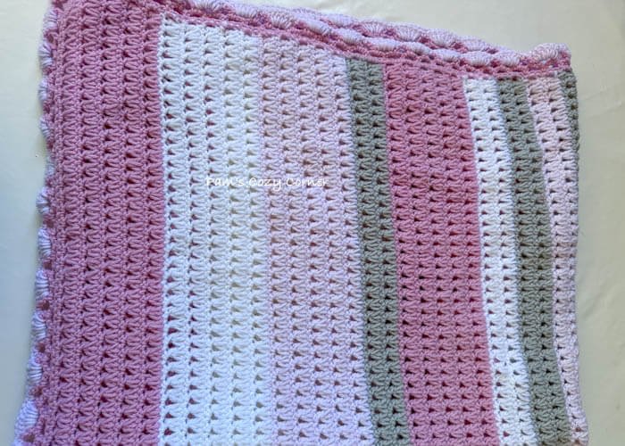 crochet blanket pattern four colors