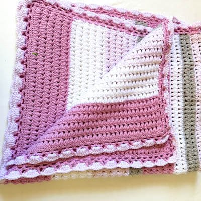 Sissy Striped Crochet Blanket