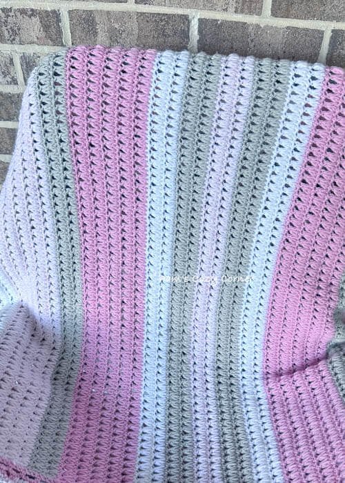 striped crochet blanket pattern