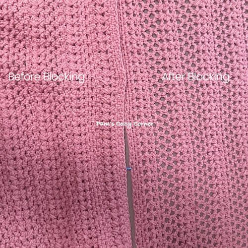 Blocking knit crochet 1