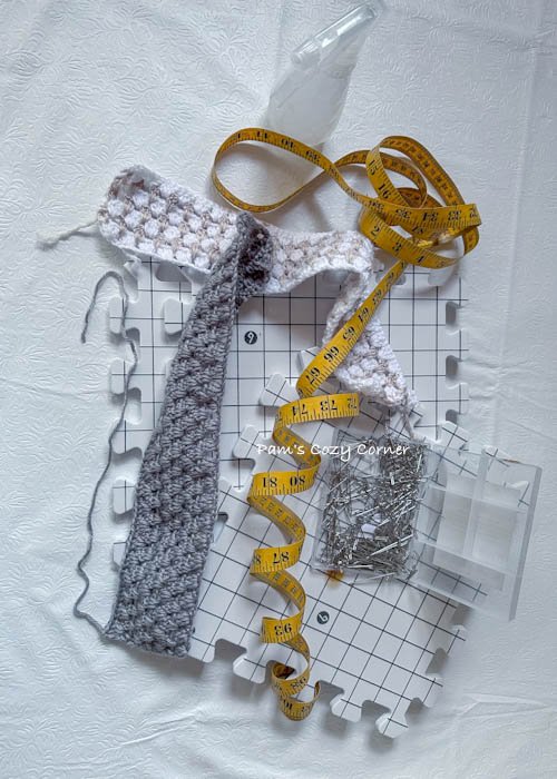 crochet blocking materials