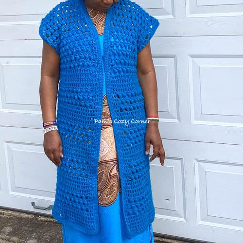 Phyles Long Sleeveless Cardigan