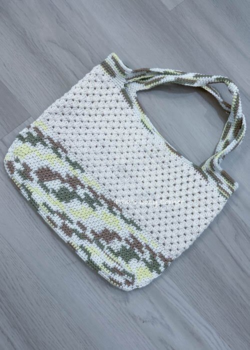 crochet beach tote bag