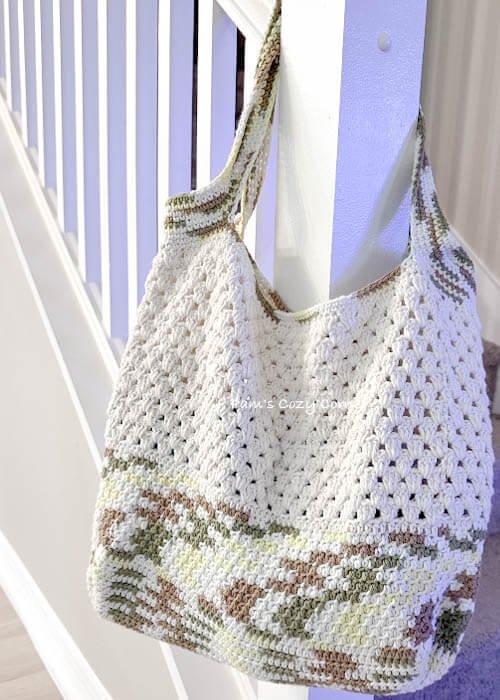 crochet market bag tote