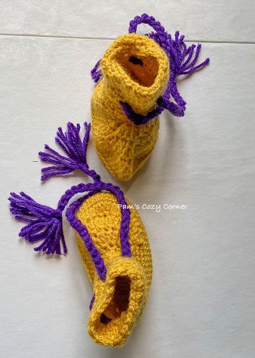 crohet baby booties pattern free