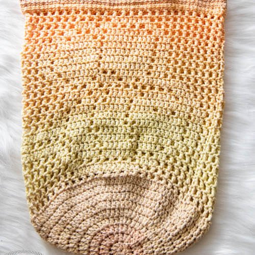 Bee Filet Crochet Market Bag