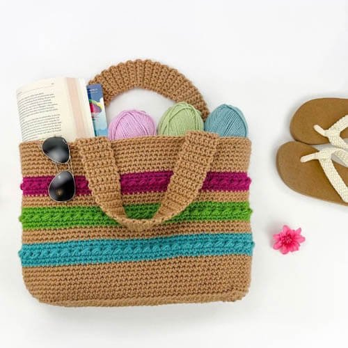 Crochet beach bag pattern free