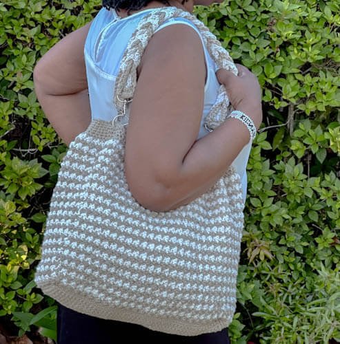 Crochet beach bag