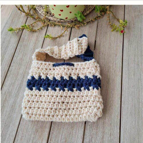 chunky yarn crochet bag