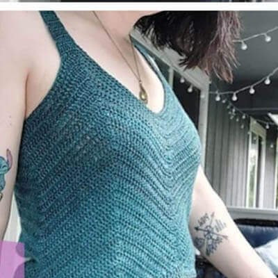 conifer top free crochet pattern