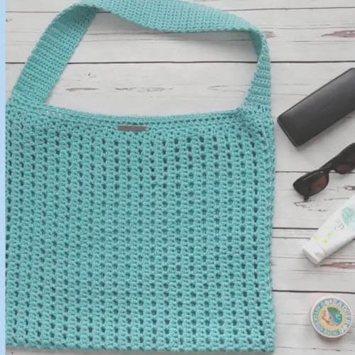 crochet beach bag free