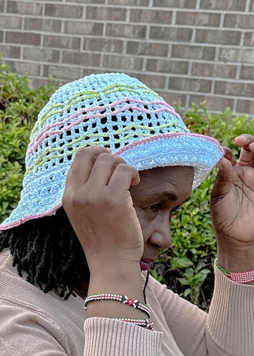 crochet beach sun hat pattern