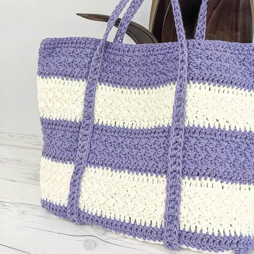 crochet largo tote bag